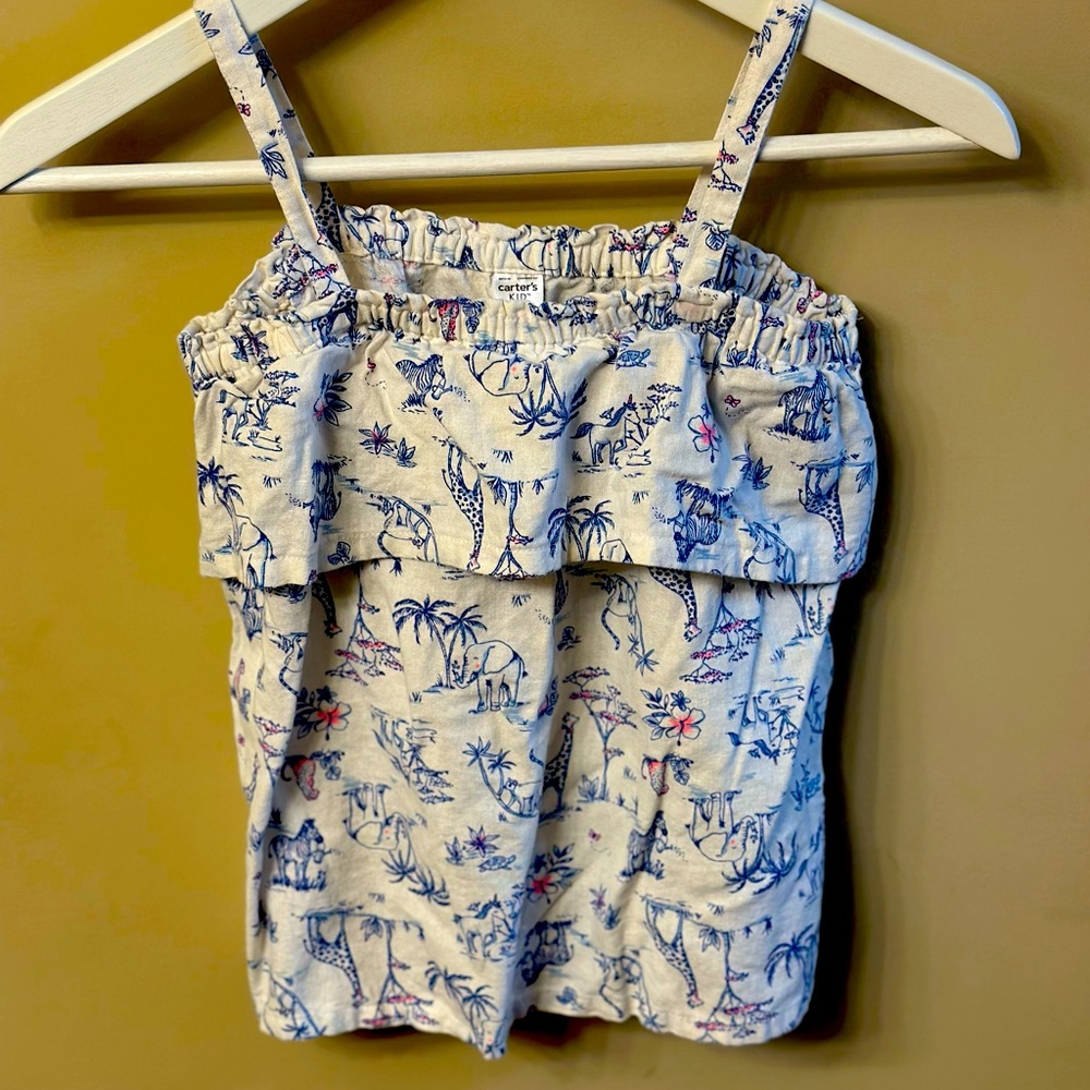 Carters Girls Canvas Tank. Like New